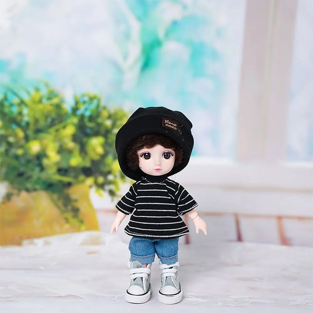 16~17cm Doll T-shirt Clothes High-end Dress Up Can Dress Up Doll Clothes Jeans Pants Suit Doll Knitted Hats DIY Dolls Toys