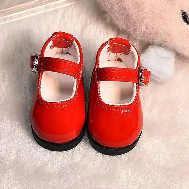 1/6 BJD Shoes Casual Round Toe Leather Shoes 30cm Doll Shoes Accessories ( for 4 Cm Feet )