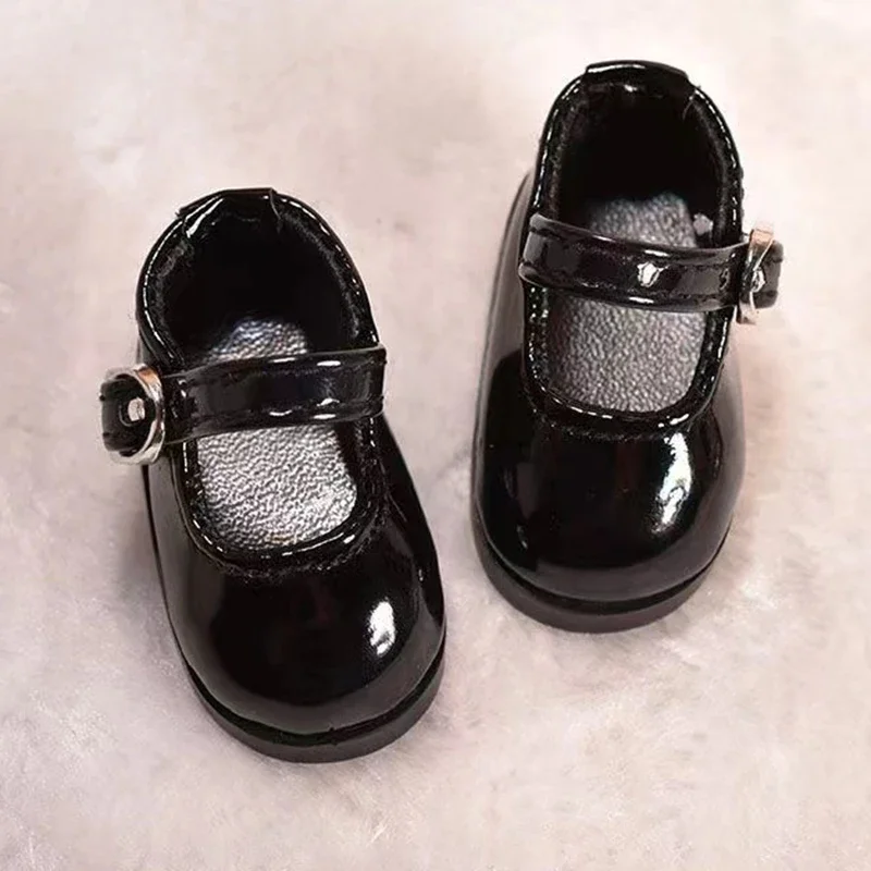 1/6 BJD Shoes Casual Round Toe Leather Shoes 30cm Doll Shoes Accessories ( for 4 Cm Feet )