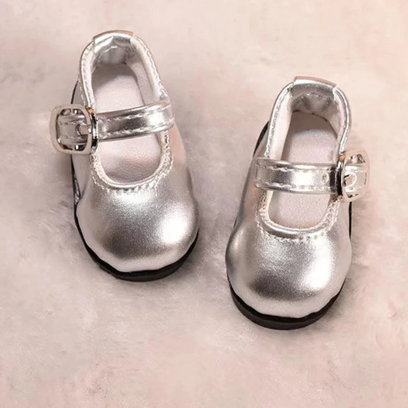 1/6 BJD Shoes Casual Round Toe Leather Shoes 30cm Doll Shoes Accessories ( for 4 Cm Feet )