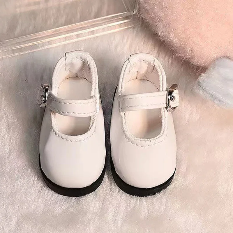1/6 BJD Shoes Casual Round Toe Leather Shoes 30cm Doll Shoes Accessories ( for 4 Cm Feet )