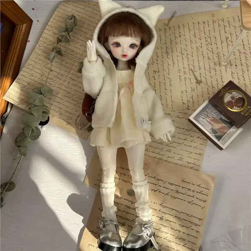 1/6 BJD Shoes Casual Round Toe Leather Shoes 30cm Doll Shoes Accessories ( for 4 Cm Feet )