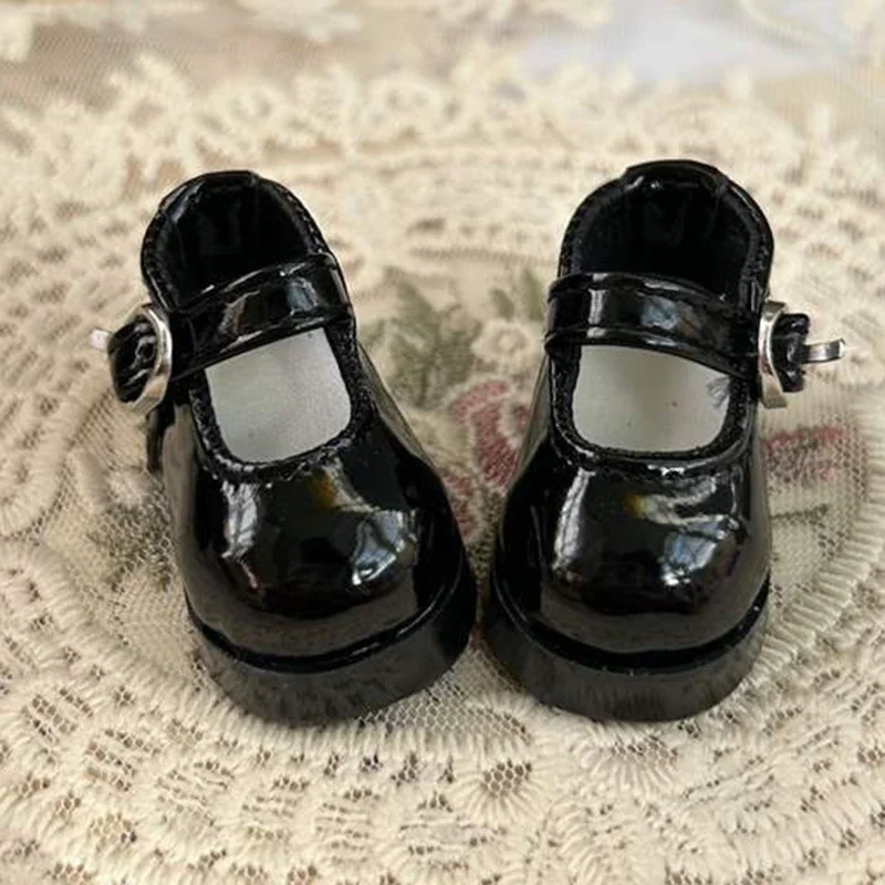 1/6 BJD Shoes Casual Round Toe Leather Shoes 30cm Doll Shoes Accessories ( for 4 Cm Feet )
