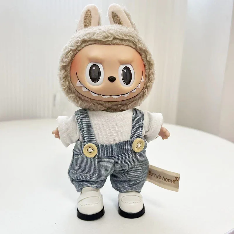 17cm Cute Labubu Leather Shoes Canvas Shoes Sneakers Camera Labubu Korea Kpop Exo DIY Girls Labubu Doll Accessories