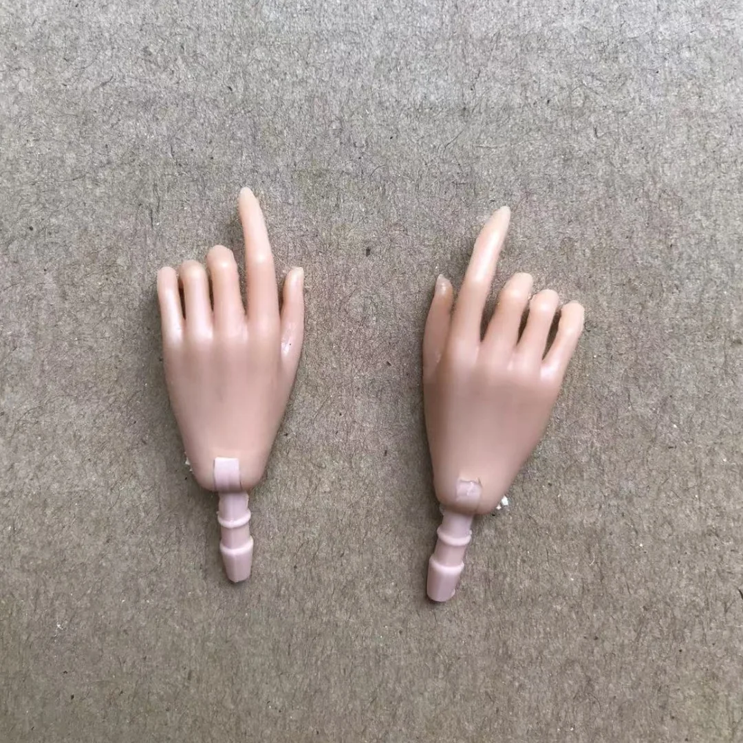MENGF Doll Hands Feet 1/6 Doll Parts Beige Latin Dark Brown Doll Accessories DIY Dressing Doll Decors Hands Legs Feet