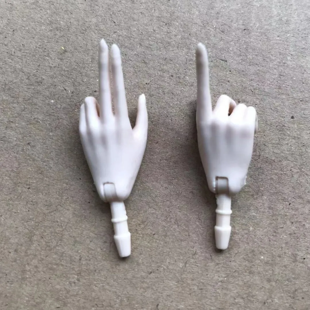 MENGF Doll Hands Feet 1/6 Doll Parts Beige Latin Dark Brown Doll Accessories DIY Dressing Doll Decors Hands Legs Feet