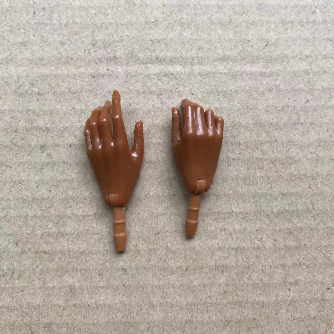 MENGF Doll Hands Feet 1/6 Doll Parts Beige Latin Dark Brown Doll Accessories DIY Dressing Doll Decors Hands Legs Feet