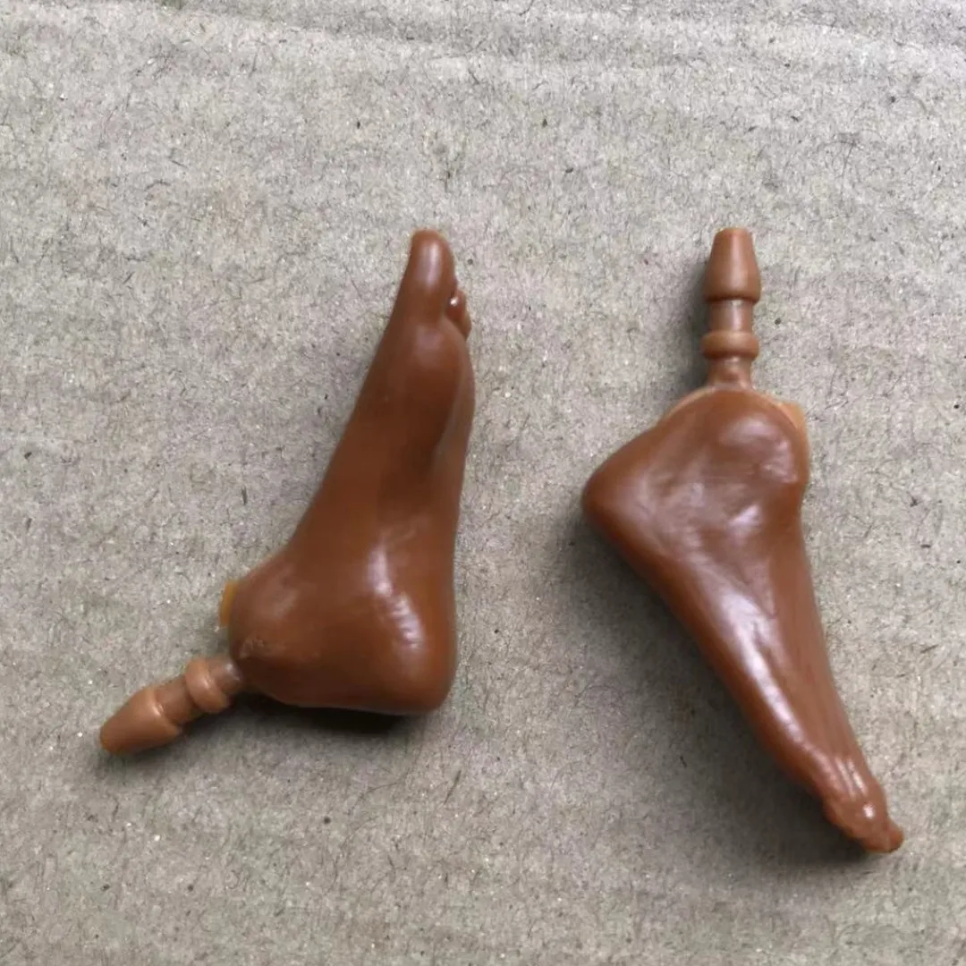 MENGF Doll Hands Feet 1/6 Doll Parts Beige Latin Dark Brown Doll Accessories DIY Dressing Doll Decors Hands Legs Feet