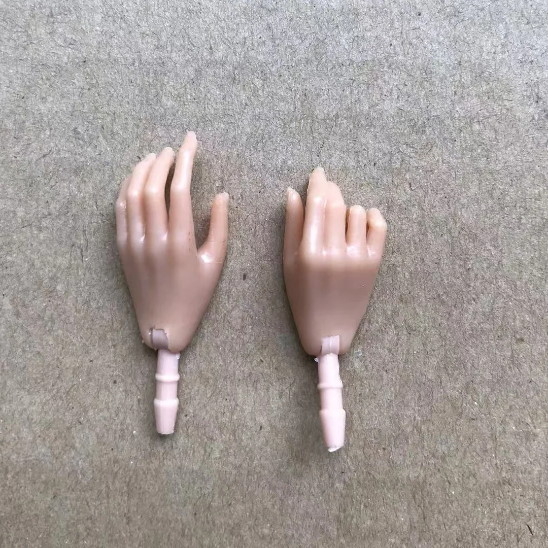 MENGF Doll Hands Feet 1/6 Doll Parts Beige Latin Dark Brown Doll Accessories DIY Dressing Doll Decors Hands Legs Feet