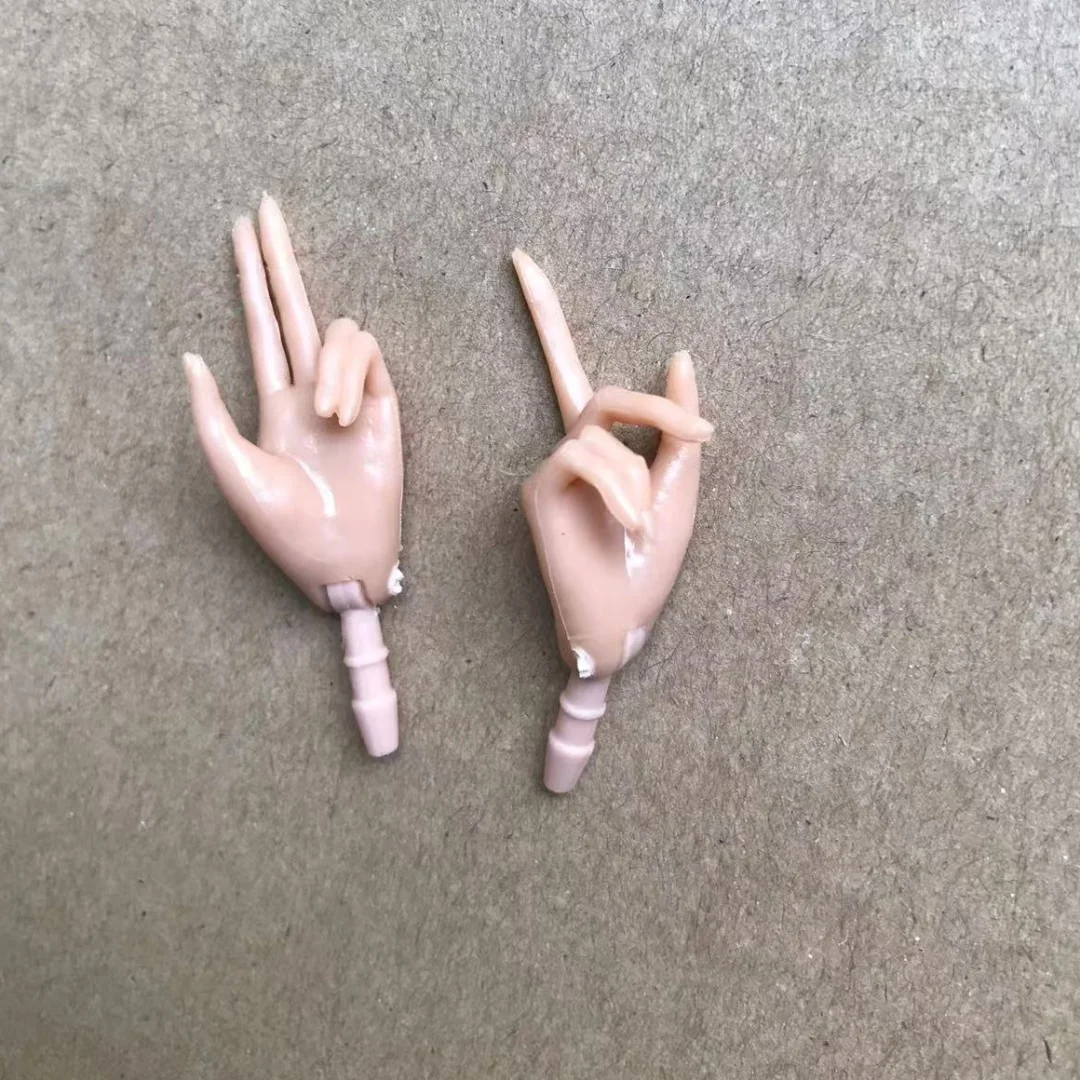 MENGF Doll Hands Feet 1/6 Doll Parts Beige Latin Dark Brown Doll Accessories DIY Dressing Doll Decors Hands Legs Feet