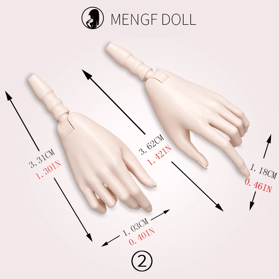 MENGF Doll Hands Feet 1/6 Doll Parts Beige Latin Dark Brown Doll Accessories DIY Dressing Doll Decors Hands Legs Feet