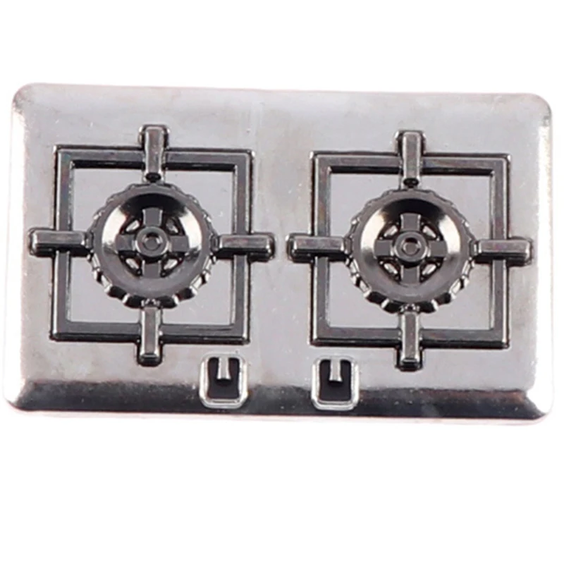 1 Set 1:12 Dollhouse Miniature Gas Stove Metal Model Toy Doll House Decor Kids Gift