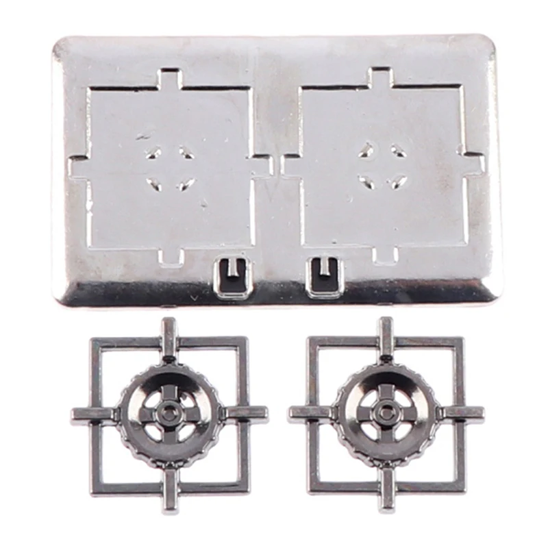 1 Set 1:12 Dollhouse Miniature Gas Stove Metal Model Toy Doll House Decor Kids Gift