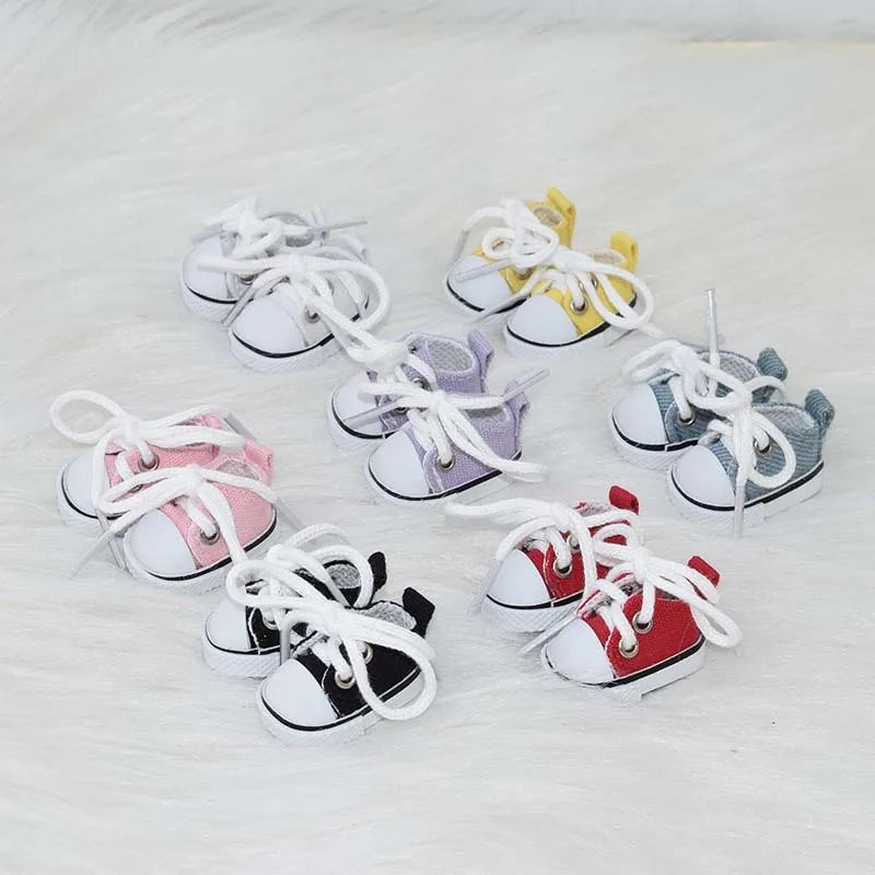 Cute Min Shoes for 17cm Labubu Doll Multi Color Mini Sneakers Loafers Dress Shoes Cute Replacement Footwear Accessories for Doll