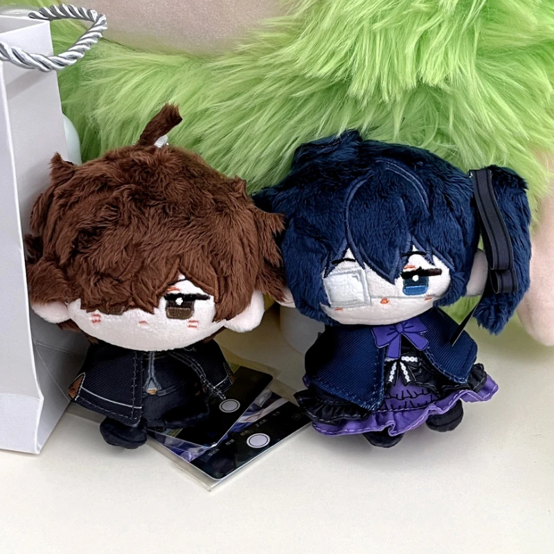 12cm Anime Girls Takanashi Rikka Kawaii Cosplay Cotton Dango Doll Keychain Bags Pendant Mini Soft Plushies Toy Figures Fans Gift