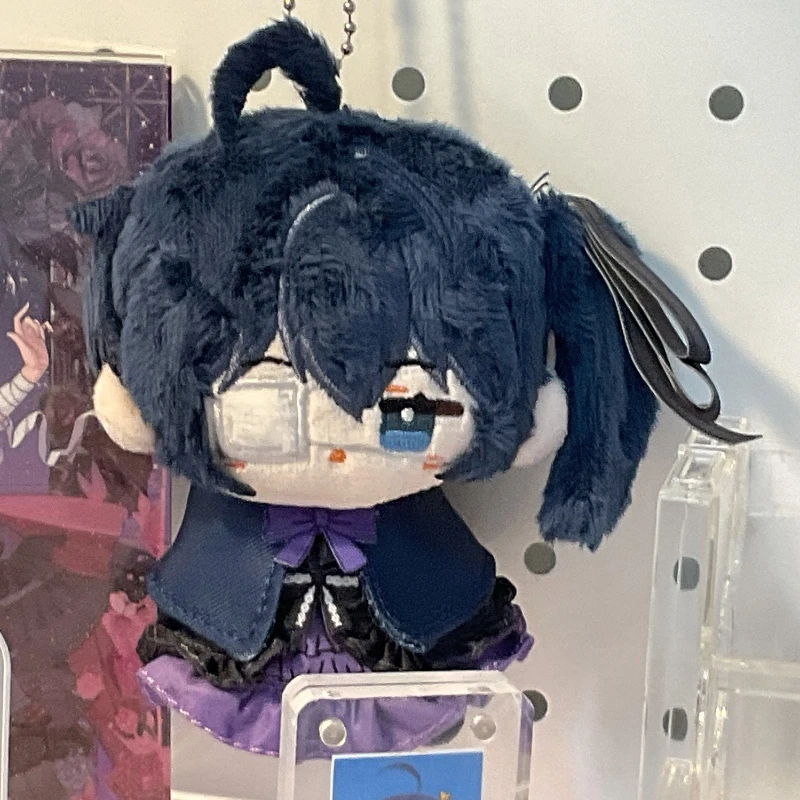12cm Anime Girls Takanashi Rikka Kawaii Cosplay Cotton Dango Doll Keychain Bags Pendant Mini Soft Plushies Toy Figures Fans Gift