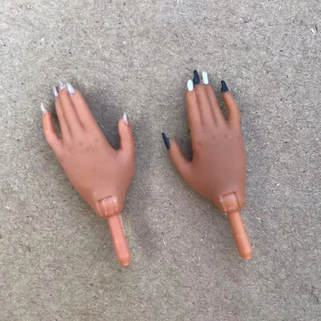 Rainbow Doll Replacement Hands White Brown Black Skin Doll Parts Original Doll Decors 1/6 Doll Hands Shoes Boots Clothes