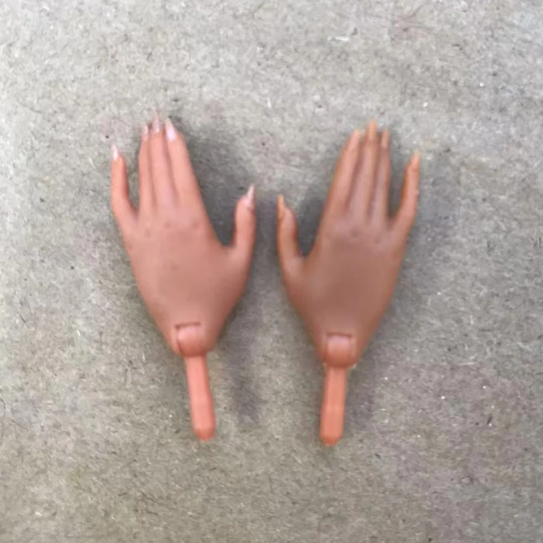 Rainbow Doll Replacement Hands White Brown Black Skin Doll Parts Original Doll Decors 1/6 Doll Hands Shoes Boots Clothes