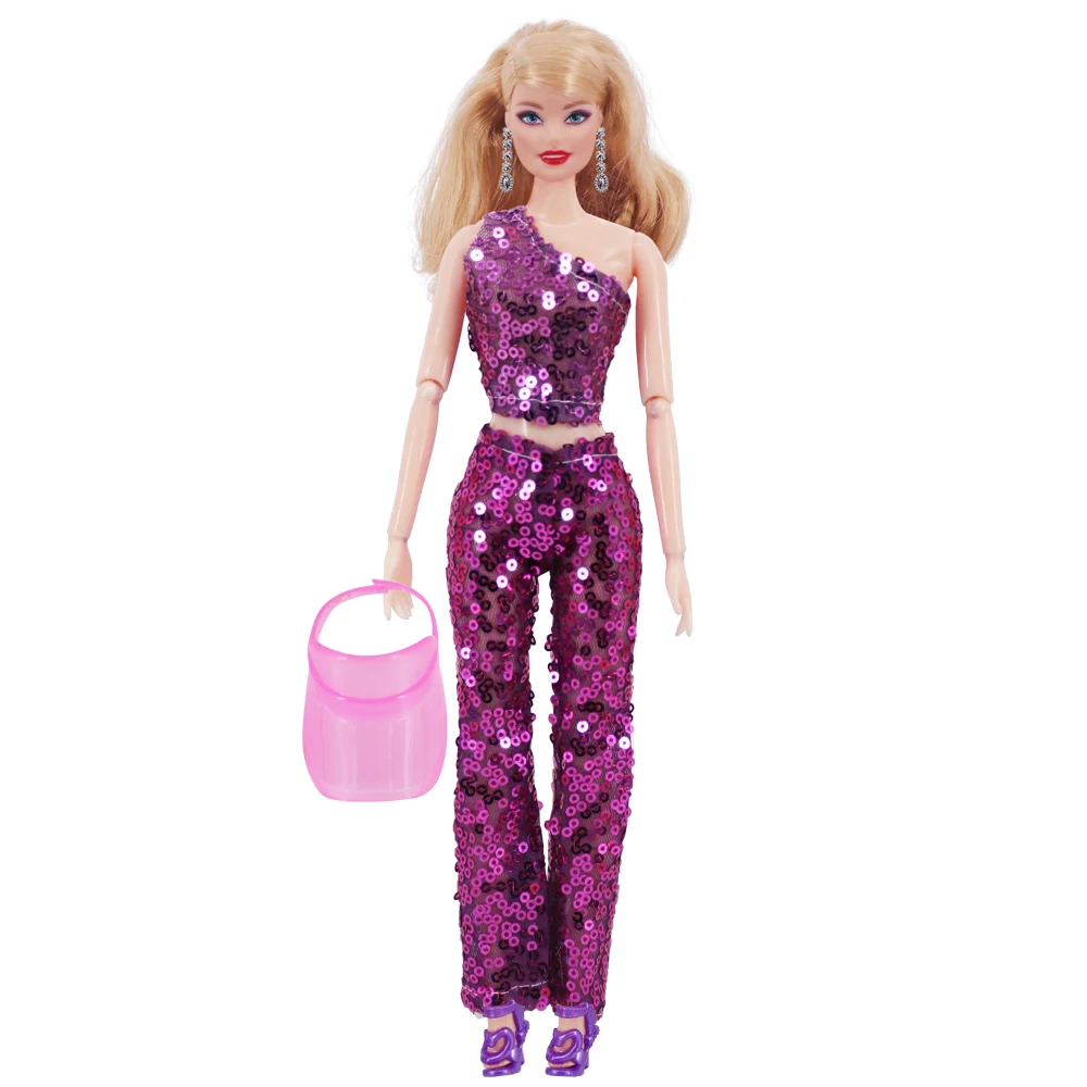 11.8inch Girl's Doll Clothes+Shoes Sequin Fashion Evening Skirts For 30cm Toy Suits&Doll Accessories Parcel Beautiful Girl Toyss