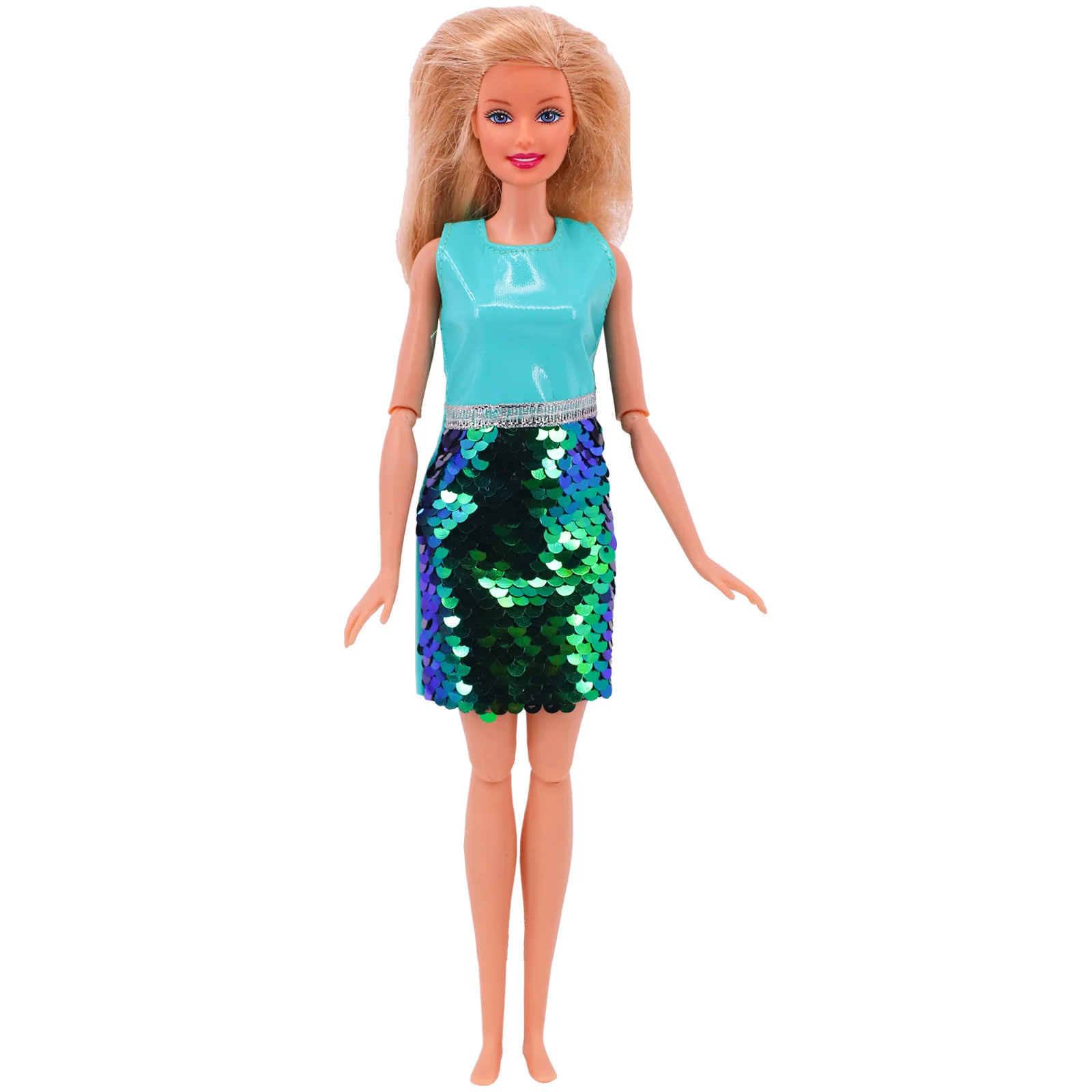 11.8inch Girl's Doll Clothes+Shoes Sequin Fashion Evening Skirts For 30cm Toy Suits&Doll Accessories Parcel Beautiful Girl Toyss