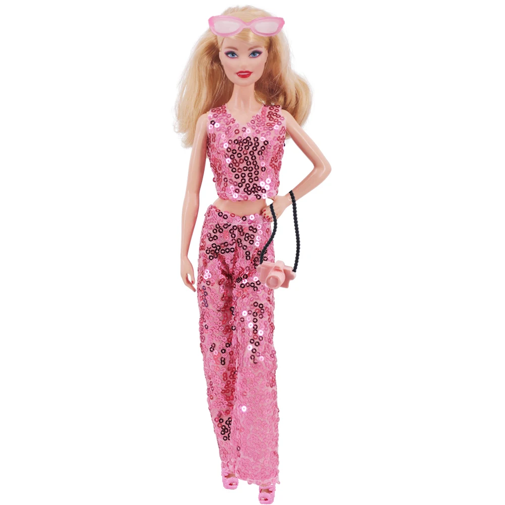 11.8inch Girl's Doll Clothes+Shoes Sequin Fashion Evening Skirts For 30cm Toy Suits&Doll Accessories Parcel Beautiful Girl Toyss