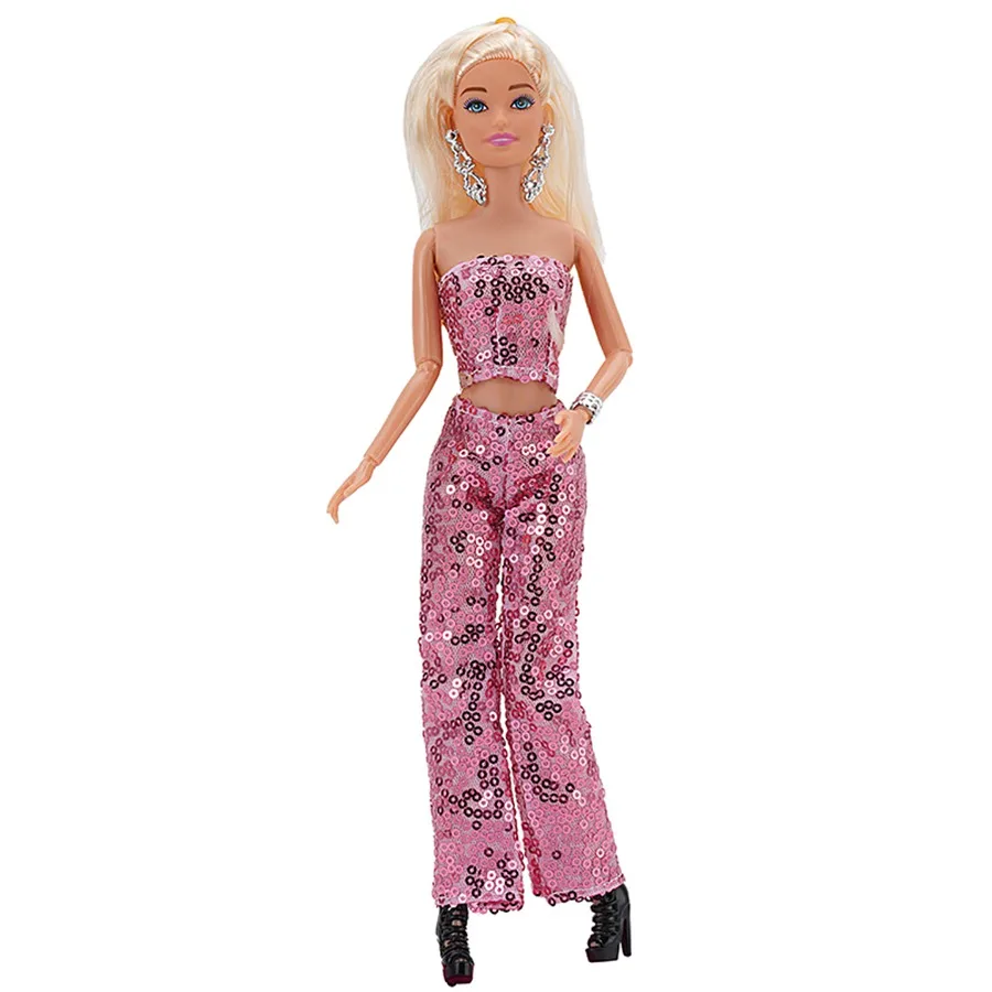 11.8inch Girl's Doll Clothes+Shoes Sequin Fashion Evening Skirts For 30cm Toy Suits&Doll Accessories Parcel Beautiful Girl Toyss