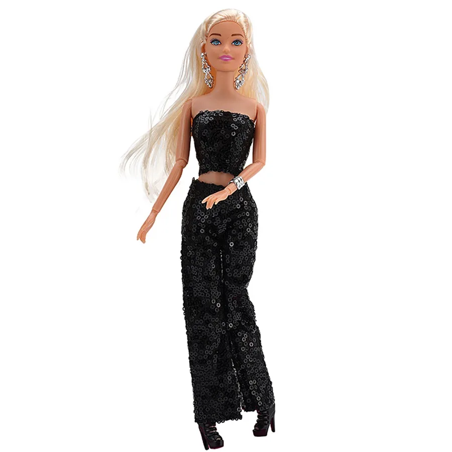 11.8inch Girl's Doll Clothes+Shoes Sequin Fashion Evening Skirts For 30cm Toy Suits&Doll Accessories Parcel Beautiful Girl Toyss