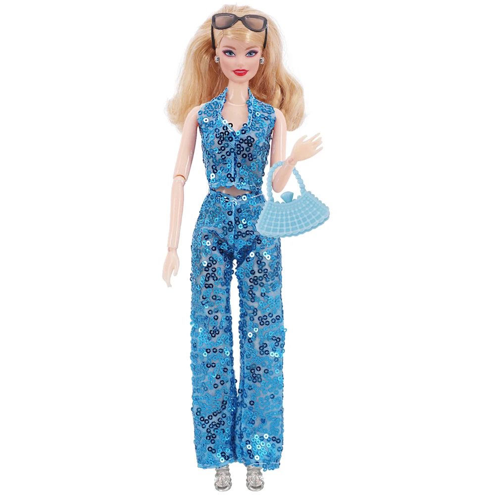 11.8inch Girl's Doll Clothes+Shoes Sequin Fashion Evening Skirts For 30cm Toy Suits&Doll Accessories Parcel Beautiful Girl Toyss