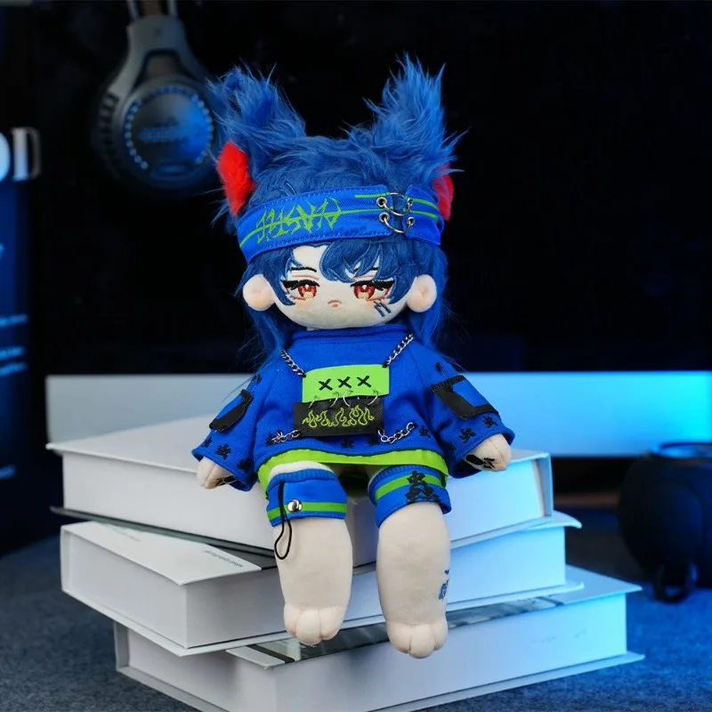 30cm Anime Attributes Jing Ling Kawaii Cosplay Cotton Doll Body Long Leg Change Suit Cartoon Soft Plushies Toy Figures Fans Gift