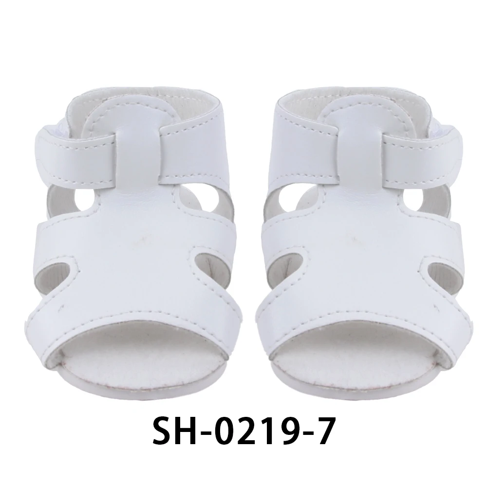 55cm Reborn Girl Doll Shoes Cute 8cm Summer Sandal For 22 Inch Baby New Doll House Accessories Toy