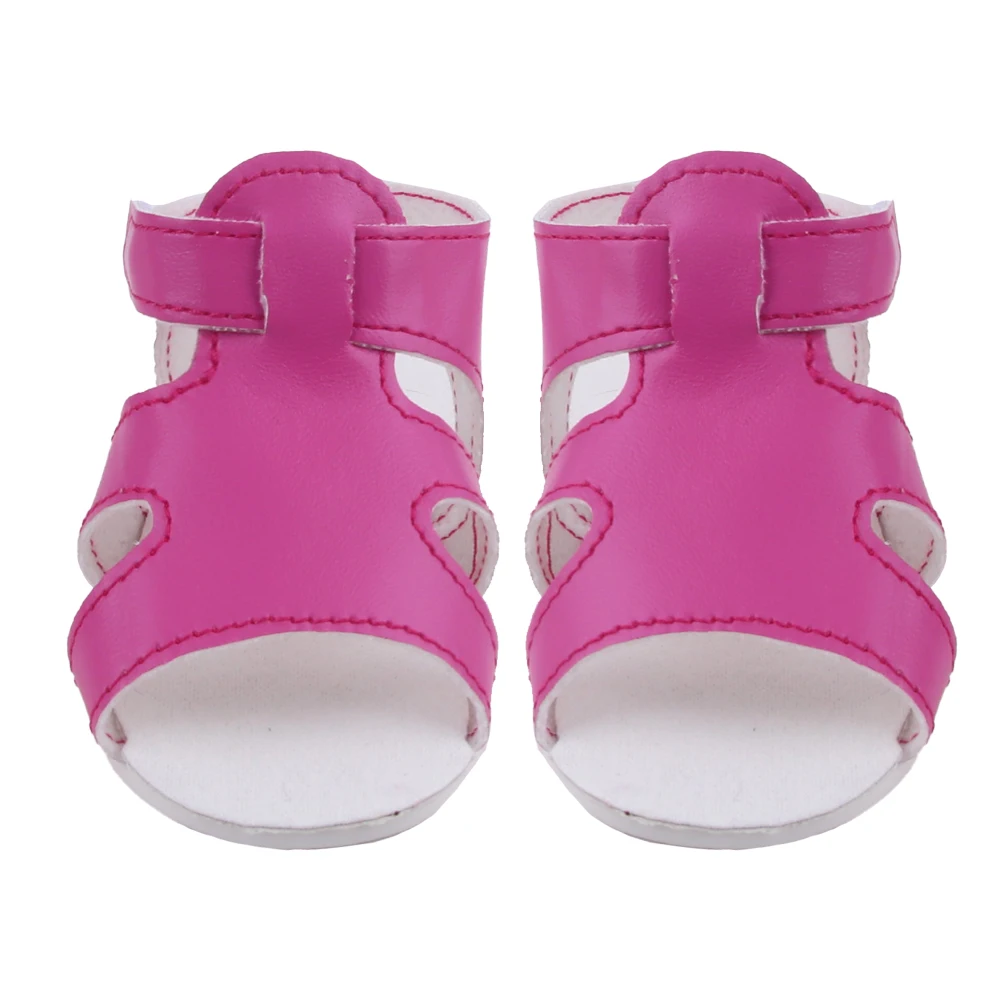 55cm Reborn Girl Doll Shoes Cute 8cm Summer Sandal For 22 Inch Baby New Doll House Accessories Toy