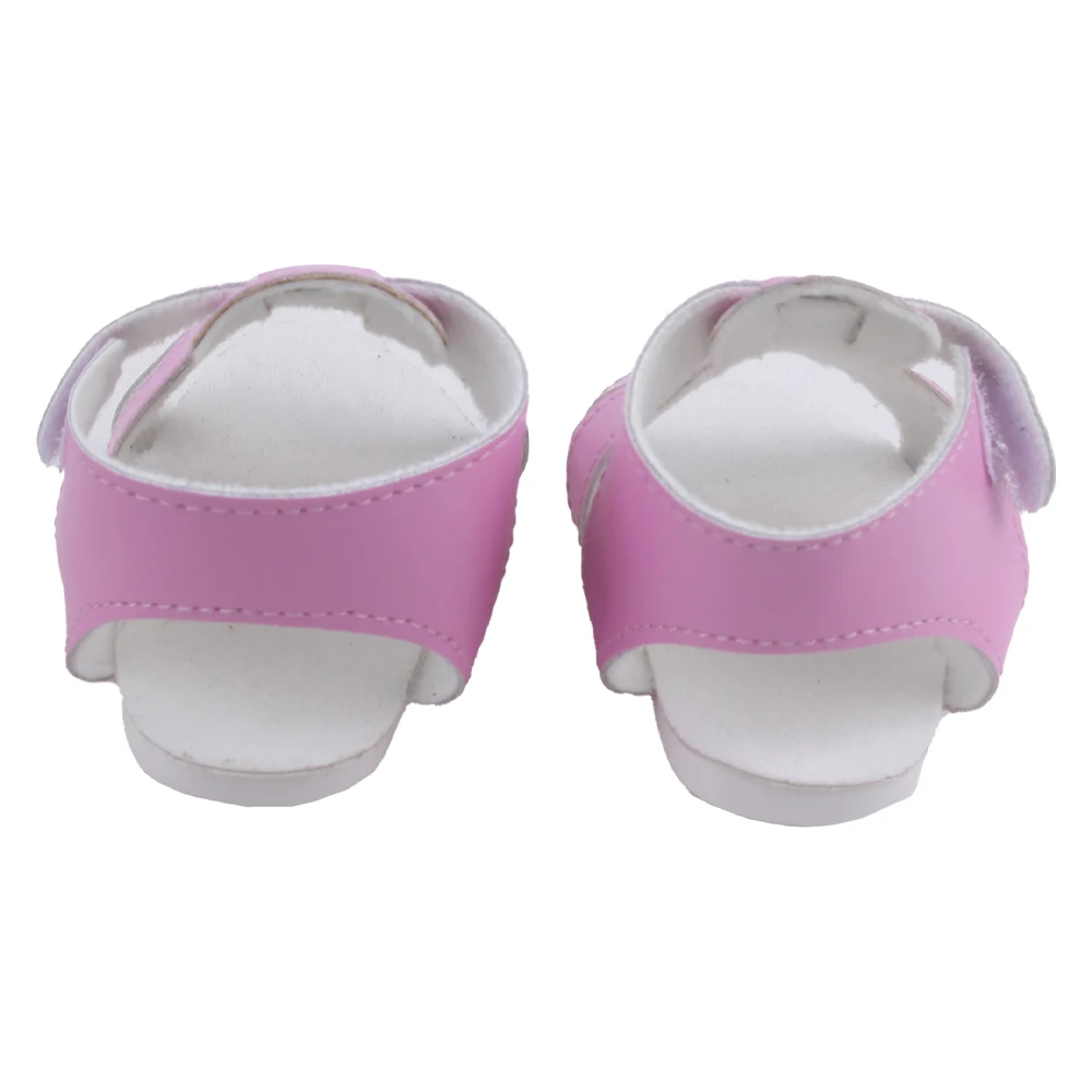 55cm Reborn Girl Doll Shoes Cute 8cm Summer Sandal For 22 Inch Baby New Doll House Accessories Toy