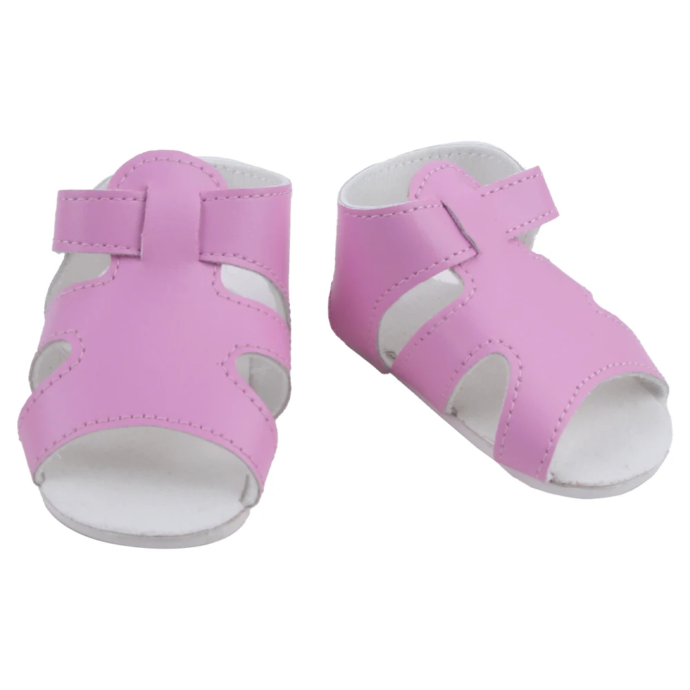 55cm Reborn Girl Doll Shoes Cute 8cm Summer Sandal For 22 Inch Baby New Doll House Accessories Toy