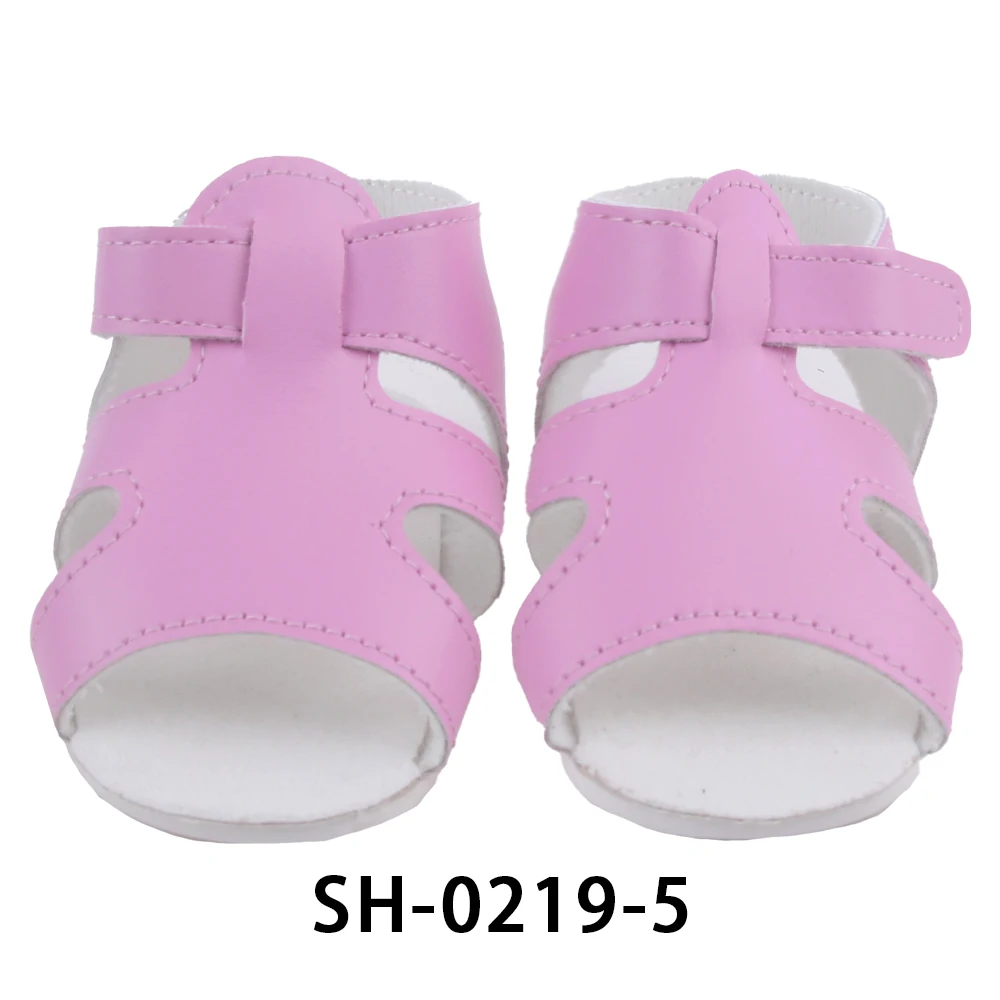 55cm Reborn Girl Doll Shoes Cute 8cm Summer Sandal For 22 Inch Baby New Doll House Accessories Toy