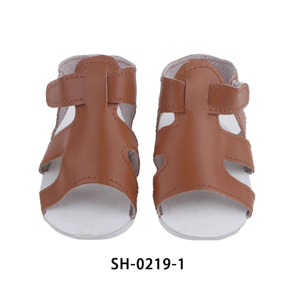 55cm Reborn Girl Doll Shoes Cute 8cm Summer Sandal For 22 Inch Baby New Doll House Accessories Toy