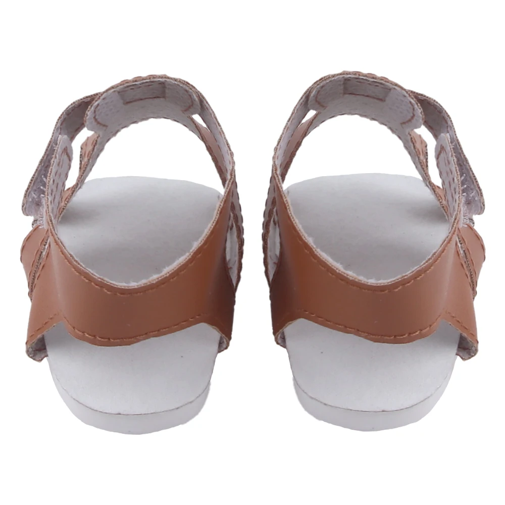 55cm Reborn Girl Doll Shoes Cute 8cm Summer Sandal For 22 Inch Baby New Doll House Accessories Toy