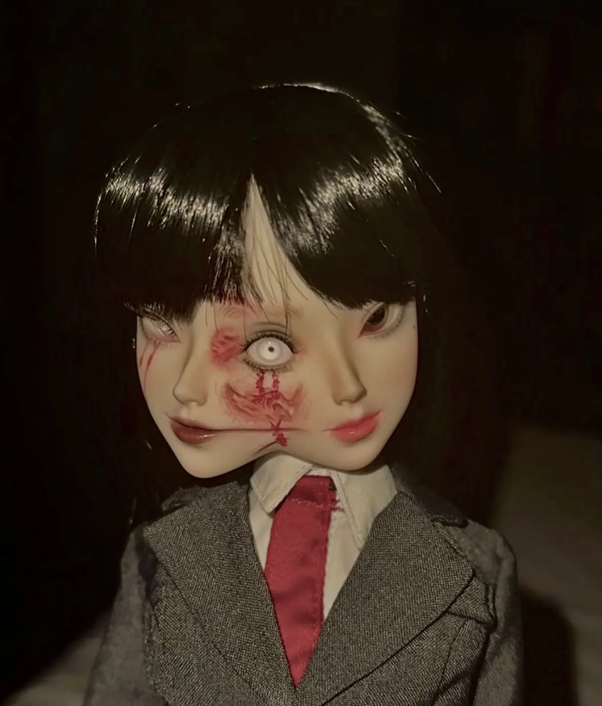 New Arrival BJD sd doll toy 1/4M Fullset Double Face Conjoined Horror Anime Professional Makeu Free shipping