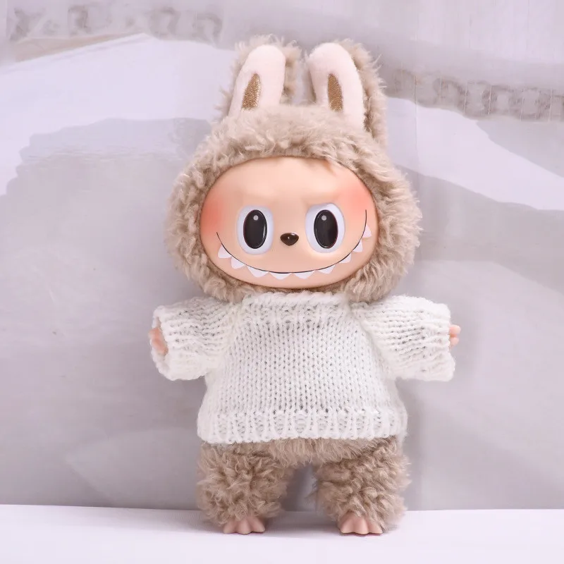 17cm Mini Plush Doll'S Clothes Outfit Accessories For Korea Kpop Exo Labubu Idol V1 V2 sweater winter change Clothing Gift