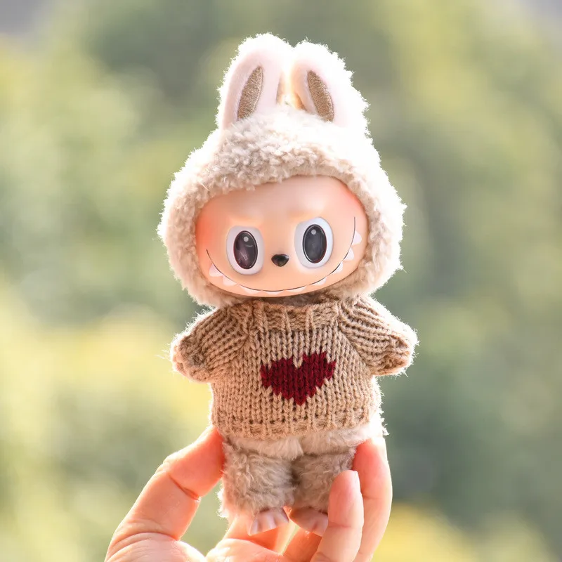 17cm Mini Plush Doll'S Clothes Outfit Accessories For Korea Kpop Exo Labubu Idol V1 V2 sweater winter change Clothing Gift