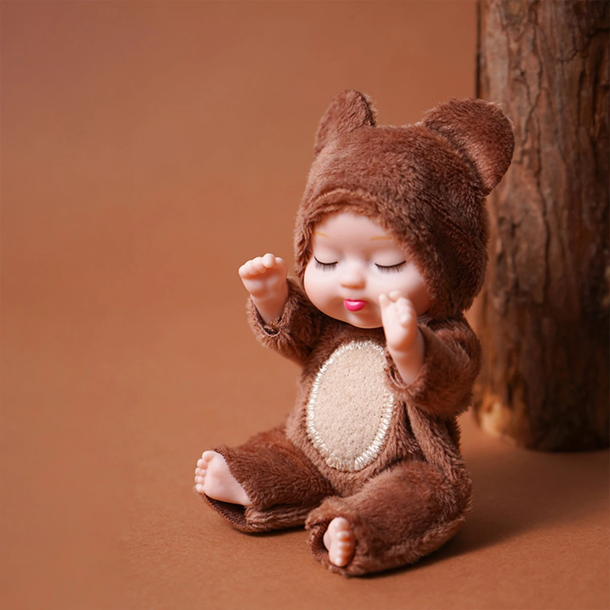 1/6Pcs Reborn Doll Kit Toy Simulation Princess Dolls Toy Mini Cute Sleeping Baby with Clothes Accessories Birthday Gift for Kids