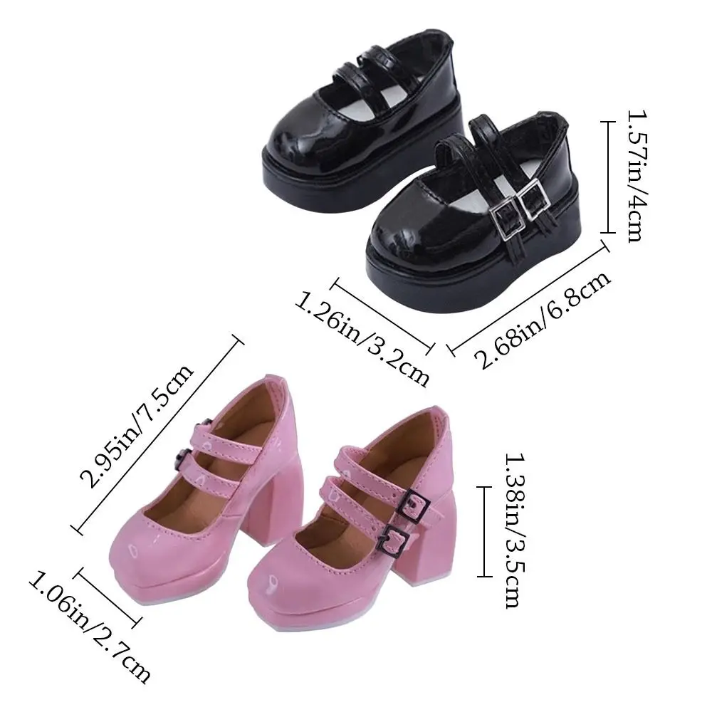 Fashion Doll Shoes Sexy Cute Princess High Heels DIY Accessories PU Leather Play House Shoes for 1/3 1/4 BJD 45/60cm Dolls