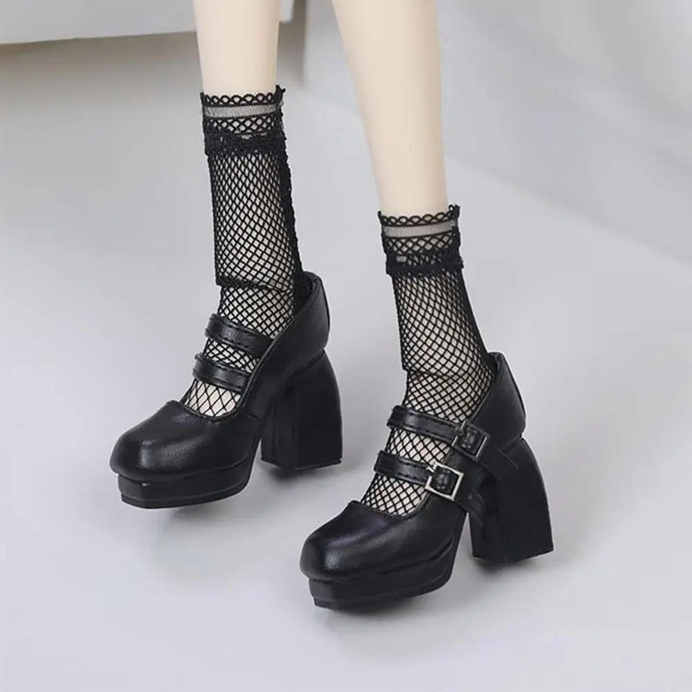 Fashion Doll Shoes Sexy Cute Princess High Heels DIY Accessories PU Leather Play House Shoes for 1/3 1/4 BJD 45/60cm Dolls