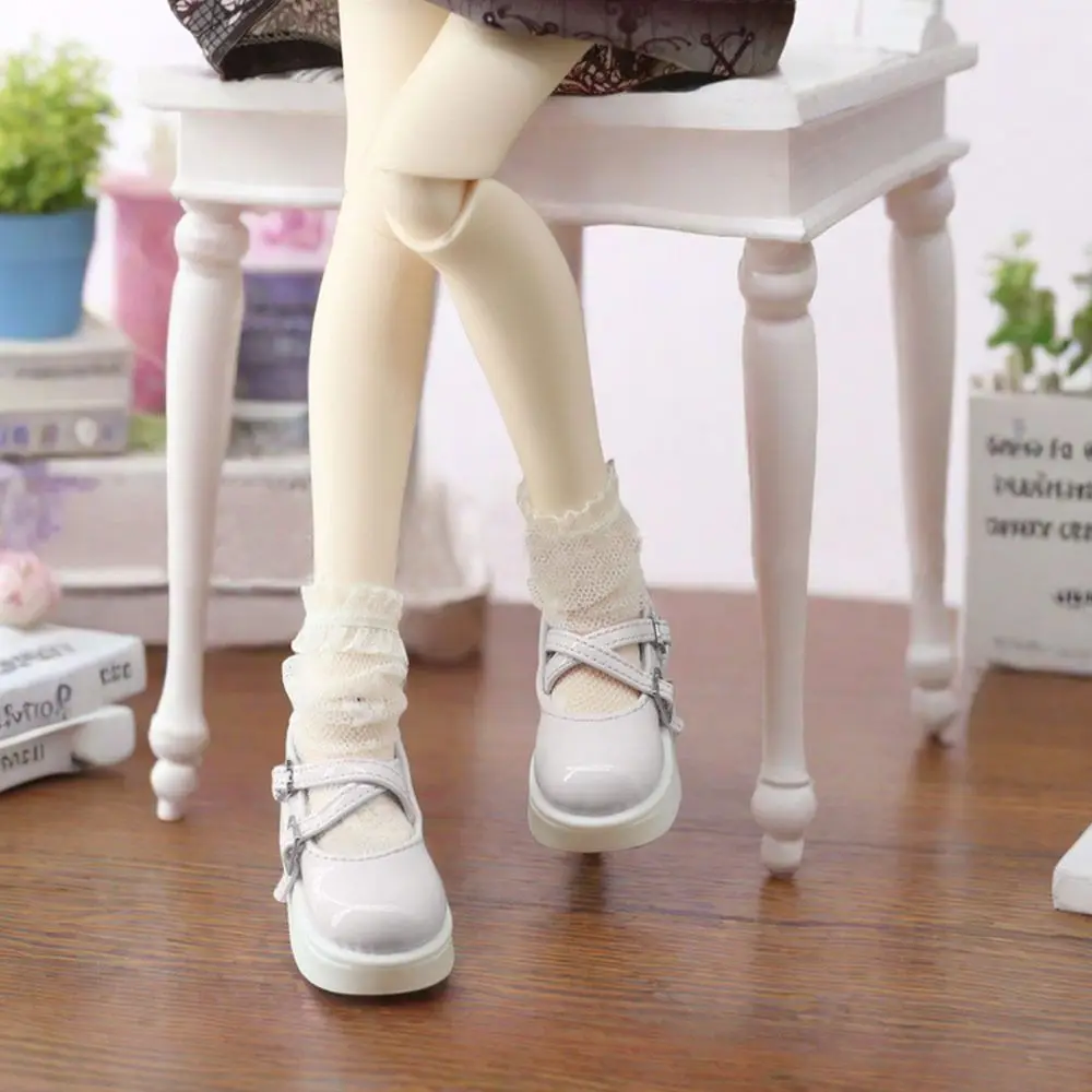 Fashion Doll Shoes Sexy Cute Princess High Heels DIY Accessories PU Leather Play House Shoes for 1/3 1/4 BJD 45/60cm Dolls