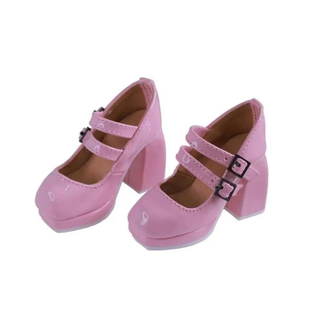 Fashion Doll Shoes Sexy Cute Princess High Heels DIY Accessories PU Leather Play House Shoes for 1/3 1/4 BJD 45/60cm Dolls