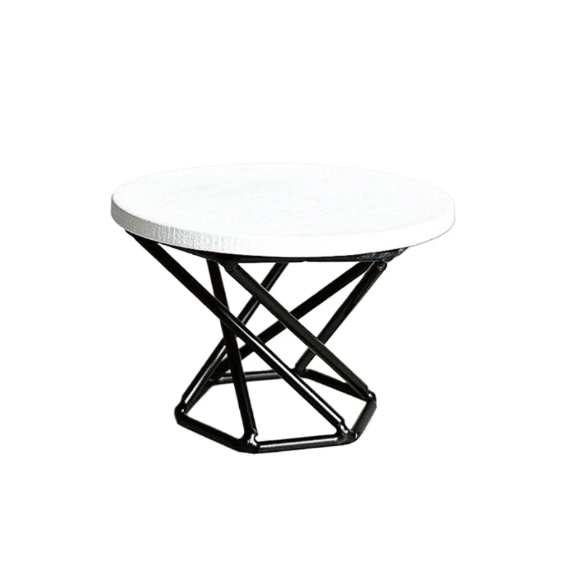 1Pcs 1:6/1:12 Dollhouse Miniature Coffee Table Tea Table Side Table Furniture Home Model Decor Toy Doll House Accessories