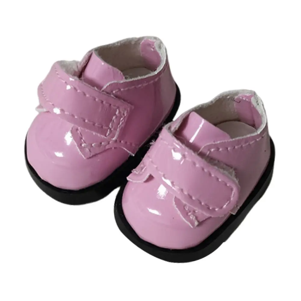 3.8CM For 17CM Labubu Doll Shoes Leather Material Multiple Styles Doll Shoes Hand-made DIY For Labubu Doll Accessories Doll Toys