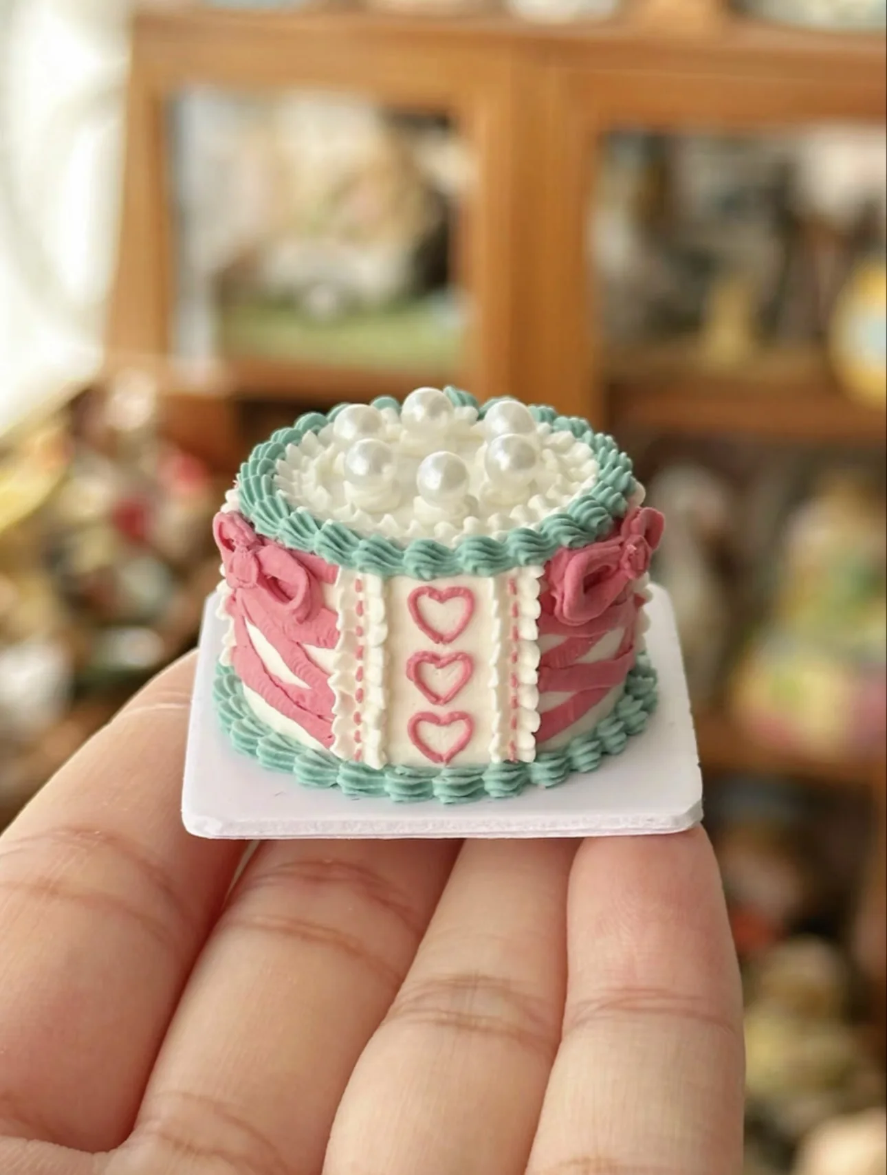 Dollhouse Decoration Miniature Clay Birthday Cake Bjd Doll Diy Custom Birthday Party Decoration Mini Sweets for Dolls Blythe Toy