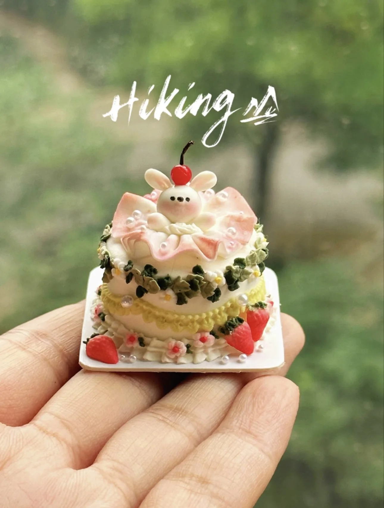 Dollhouse Decoration Miniature Clay Birthday Cake Bjd Doll Diy Custom Birthday Party Decoration Mini Sweets for Dolls Blythe Toy