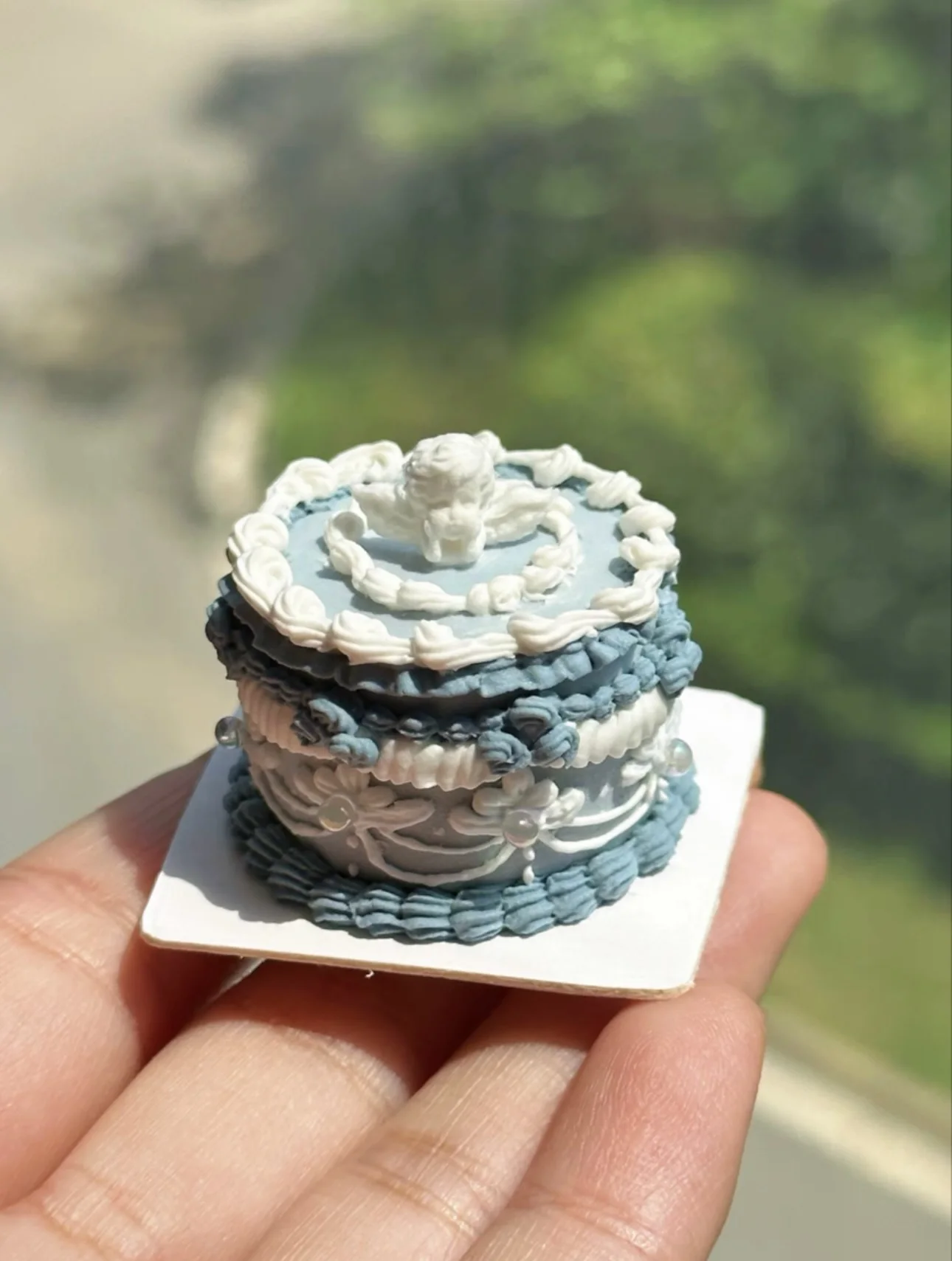 Dollhouse Decoration Miniature Clay Birthday Cake Bjd Doll Diy Custom Birthday Party Decoration Mini Sweets for Dolls Blythe Toy
