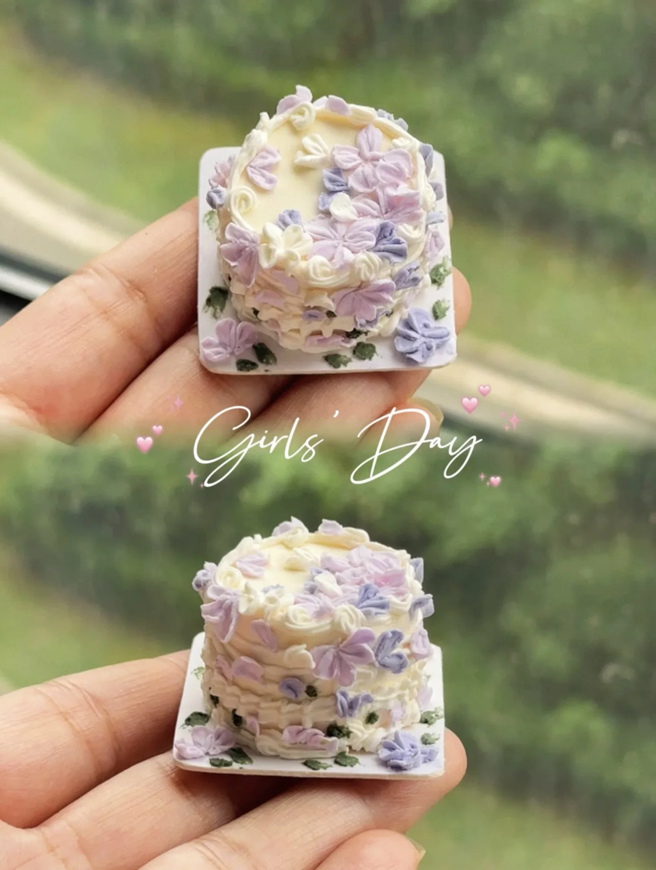 Dollhouse Decoration Miniature Clay Birthday Cake Bjd Doll Diy Custom Birthday Party Decoration Mini Sweets for Dolls Blythe Toy